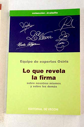 Imagen de archivo de Lo que revela La Firma a la venta por Libreria Cao