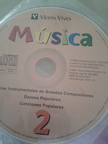 Beispielbild fr Musica 2 Cd Material Auditivo Para ElVicens Vives Primaria, S.A.; Aud zum Verkauf von Iridium_Books