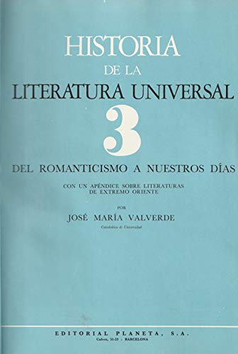 Imagen de archivo de Historia de la Literatura Universal a la venta por Hamelyn