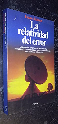 9788432044373: Relatividad del error, la