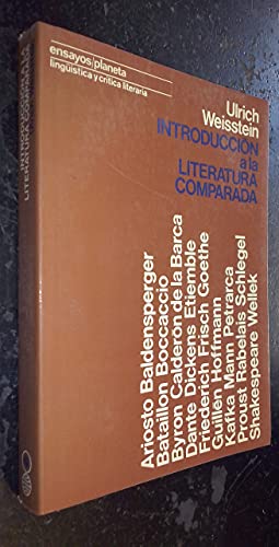 9788432076428: INTRODUCCION A LA LITERATURA COMPARADA