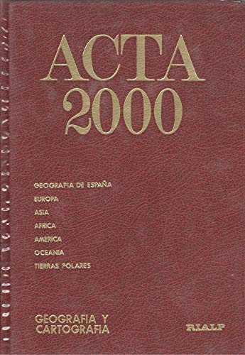 Imagen de archivo de Acta 2000 Geografa y Cartografa a la venta por Hamelyn