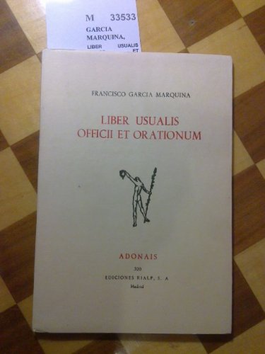 Imagen de archivo de Liber usualis officii et orationum a la venta por AG Library