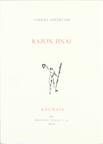 Imagen de archivo de Razn final. a la venta por Librera y Editorial Renacimiento, S.A.