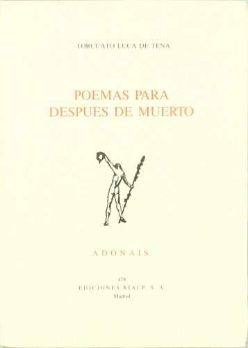 POEMAS PARA DESPUÉS DE UN MUERTO