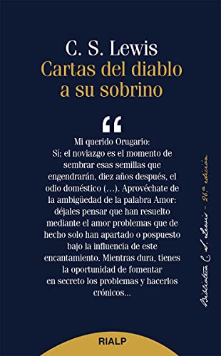 9788432147357: Cartas Del Diablo A Su Sobrino (26º Edicion) (Bibilioteca C. S. Lewis)