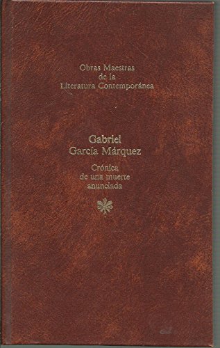 9788432221620: CRONICA DE UNA MUERTE ANUNCIADA. Col. Obras Maestras de la Literatura Contempornea