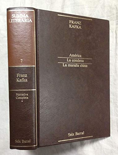 America - La Condena - La Muralla China (9788432224072) by Kafka, Franz