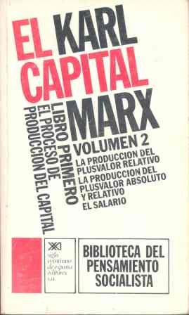 EL CAPITAL LIBRO PRIMERO VOLUMEN 2 EL PROCESO DE PRODUCCIÓN DEL CAPITAL - KARL MARX