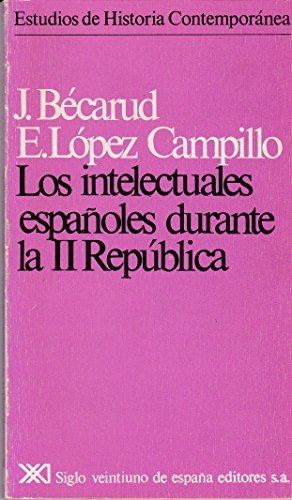 Stock image for Los intelectuales espaoles durante la III Republica for sale by Librera 7 Colores