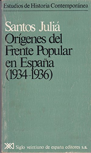 Imagen de archivo de ORÃ Â GENES DEL FRENTE POPULAR EN ESPAÃ Â A : (1934-1936) a la venta por Libreria El Dia