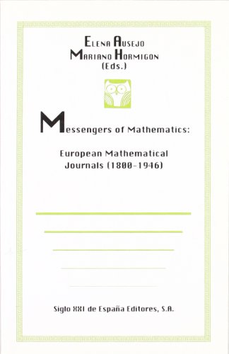 Imagen de archivo de Messengers of mathematics a la venta por Iridium_Books