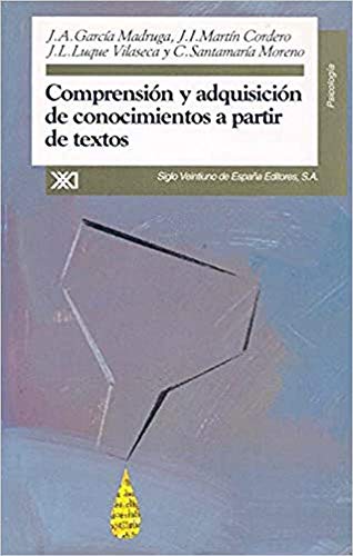 Imagen de archivo de COMPRENSION Y ADQUISICION DE CONOCIMIENTOS A PARTIR DE TEXTOS a la venta por KALAMO LIBROS, S.L.