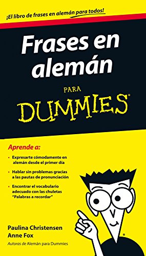 Beispielbild fr Frases en alemn para Dummies (SpanisFox, Anne; Christensen, Paulina zum Verkauf von Iridium_Books