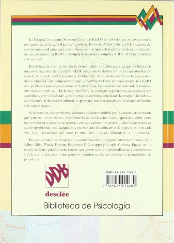 Imagen de archivo de TERAPIA CONDUCTUAL RACIONAL EMOTIVA (REBT) a la venta por KALAMO LIBROS, S.L.