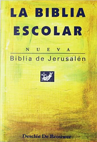 9788433014870: La Biblia Escolar, nueva Biblia de Jerusaln