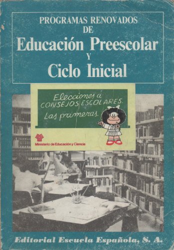 Stock image for Programas renovados de educacion preescolar y ciclo inicial (Spanish Edition) for sale by medimops