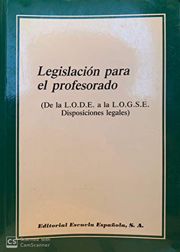 LegislacioÌn para el profesorado (Spanish Edition) (9788433104984) by Spain