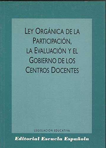 Stock image for Ley organica de la participacion,laevaluacion y el gobierno de for sale by medimops