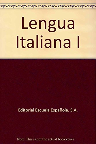 Stock image for Lengua Italiana I for sale by Agapea Libros