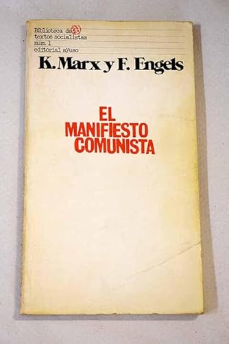 Imagen de archivo de El manifiesto comunista a la venta por NOMBELA LIBROS USADOS