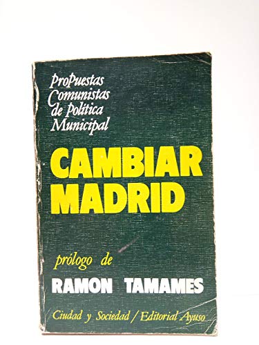 9788433601582: Cambiar Madrid