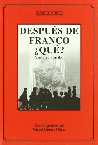 Imagen de archivo de Despues De Franco Que? a la venta por Hilando Libros