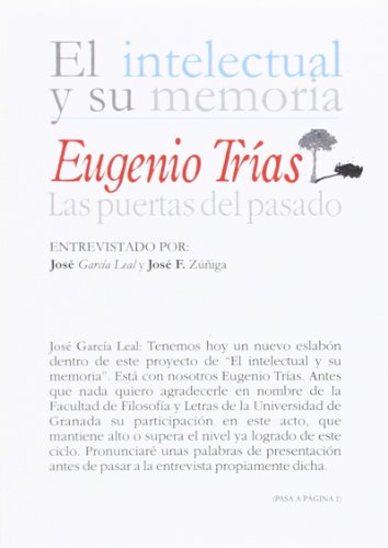 Imagen de archivo de EUGENIO TRIAS: LAS PUERTAS DEL PASADO a la venta por KALAMO LIBROS, S.L.