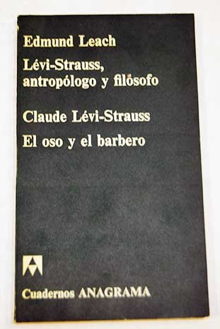 Stock image for Levi-Strauss, antroplogo y filsofo for sale by Iridium_Books