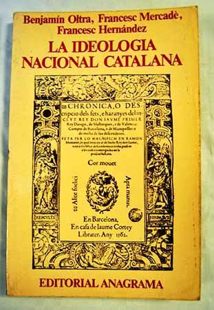 Imagen de archivo de La Ideologa Nacional Catalana a la venta por Hamelyn