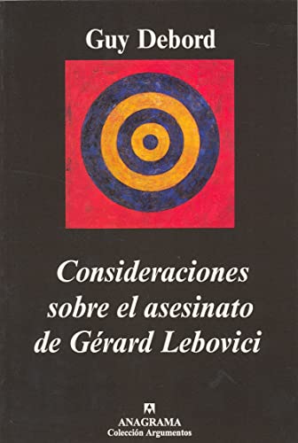 Consideraciones sobre el asesinato de GÃ©rard Lebovici (9788433961570) by Debord, Guy