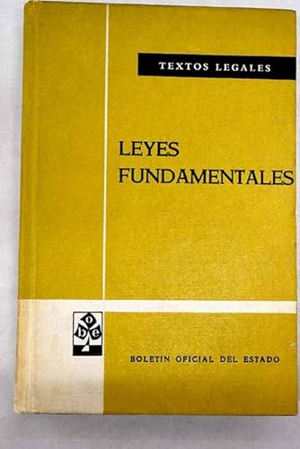 Stock image for Leyes Fundamentales (Textos Legales, Band 0) for sale by medimops