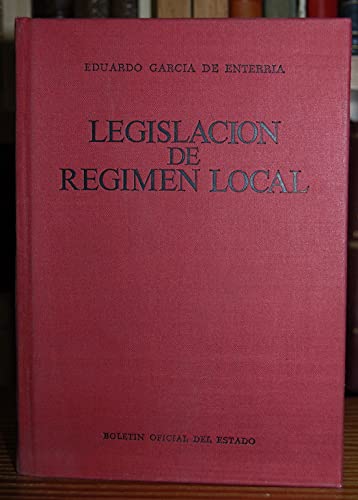 Imagen de archivo de Legislacin de rgimen local. a la venta por Librera PRAGA