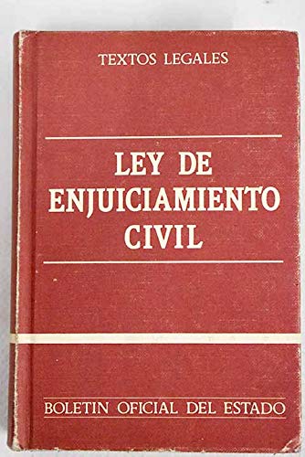 Stock image for LEY DE ENJUICIAMIENTO CIVIL. for sale by Zilis Select Books