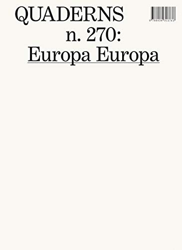Beispielbild fr Europa Europa: Quaderns #270 zum Verkauf von Bookmonger.Ltd