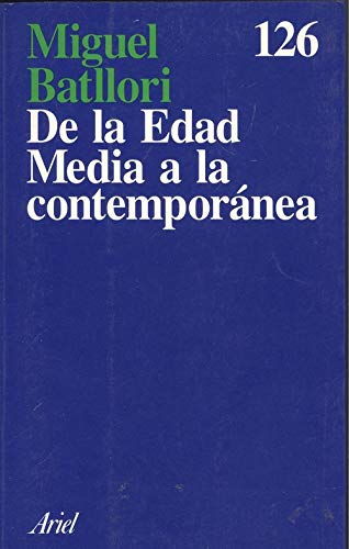 Beispielbild fr De la edad media a la contemporanea zum Verkauf von medimops