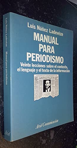 Imagen de archivo de Manual para Periodismo a la venta por Hamelyn