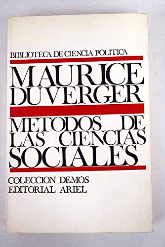 9788434417557: Metodos de las ciencias sociales