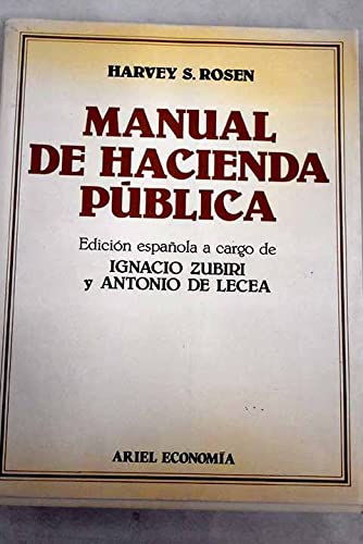 Imagen de archivo de Manual de Hacienda Publica a la venta por Librera 7 Colores