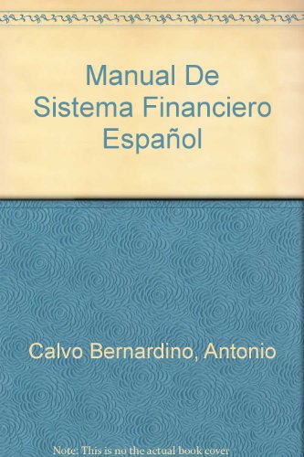 9788434421950: Manual de sistema financiero espaol