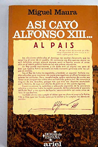 Imagen de archivo de AS CAY ALFONSO XII a la venta por Librovicios