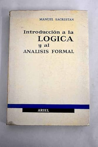 9788434439016: INTRODUCCION A LA LOGICA Y AL ANALISIS FORMAL