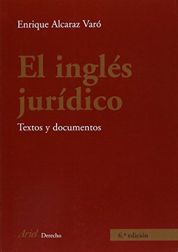 Beispielbild fr EL INGLS JURDICO zum Verkauf von Antrtica