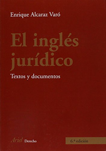 Stock image for El Ingls Jurdico: Textos y Documentos for sale by Hamelyn