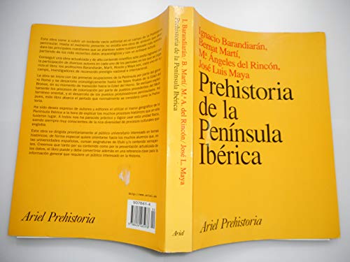 Imagen de archivo de Prehistoria de la Pennsula Ibrica a la venta por Librera Prez Galds