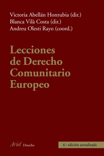 Beispielbild fr LECCIONES DE DERECHO COMUNITARIO EUROPEO zum Verkauf von KALAMO LIBROS, S.L.