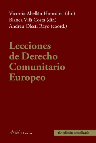 Imagen de archivo de LECCIONES DE DERECHO COMUNITARIO EUROPEO a la venta por KALAMO LIBROS, S.L.