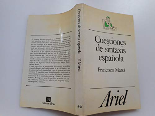 Imagen de archivo de CUESTIONES DE SINTAXIS ESPAOLA a la venta por Librera Circus