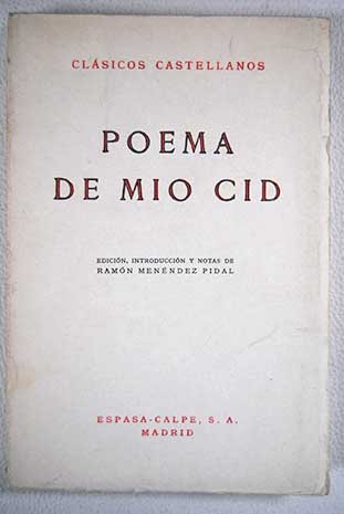 Poema De Mio Cid (9788434600133) by R.M. Pidal