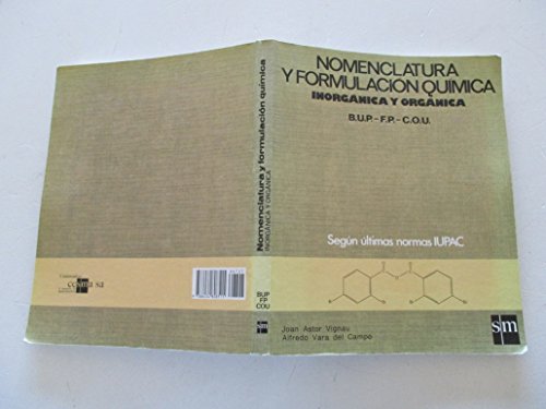 Immagine dell'editore per Nomenclatura y formulacin qumica venduto da Llibreria Bioscana